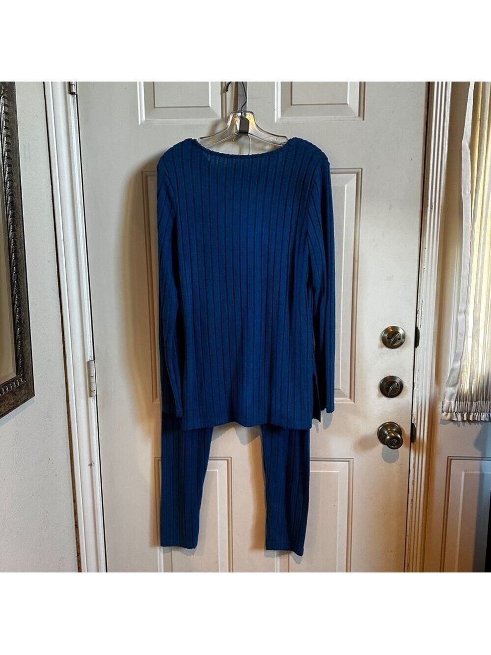 Blue Ribbed Knit Set XL - Picture 13 of 13